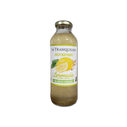 LA TRANQUILINA, Jugo Limonada Menta y Jengibre, 500ml