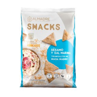 ALMADRE, Snacks Sésamo y Sal Marina, 130g