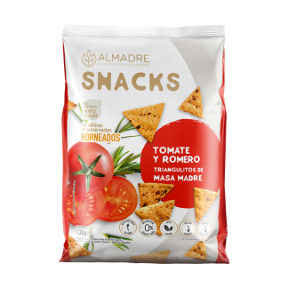 ALMADRE, Snacks Tomate y Romero, 130g