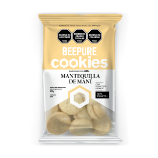 BEEPURE, Cookies Avena y Mani, 120g