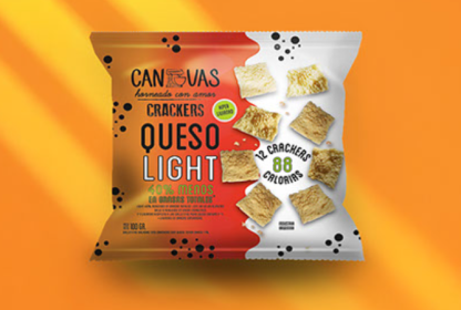 CANVAS, galletitas Queso LIGHT, 150g