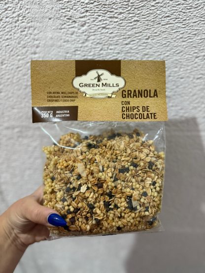 NUEVO! GREEN MILLS, Granola con Chips de Chocolate, 350g