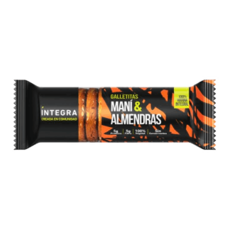 INTEGRA, Galletitas Mani y Almendras 100% Harina Integral, 200g