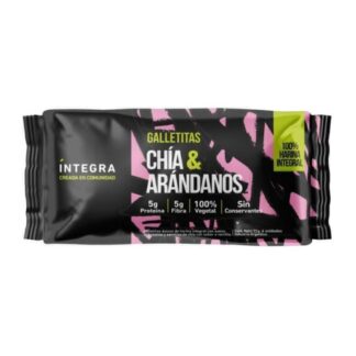 INTEGRA, Galletitas Chía y Arándanos, 100% Harina Integral, 75g