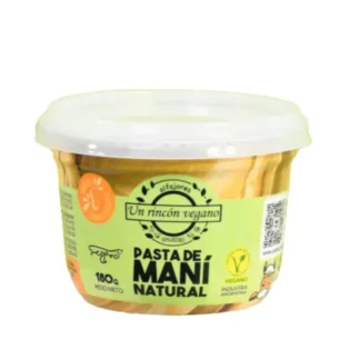 UN RINCON VEGANO, pasta de maní, 180g.