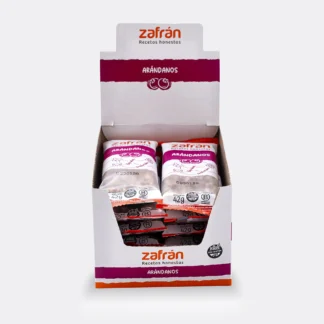 ZAFRAN, Barrita de cereales con arandanos, 12u de 42g SIN TACC.