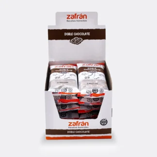 ZAFRAN, Barrita de cereales con doble chocolate, 12u de 42g SIN TACC.