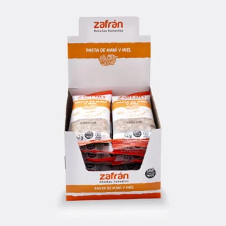 ZAFRAN, Barrita de cereales con pasta de maní y miel, 12u de 42g SIN TACC.
