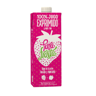 PURA FRUTTA, Manzana y frutilla, 1lt SIN TACC.