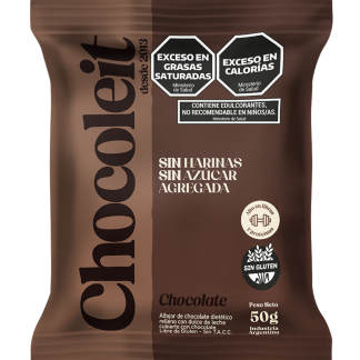 CHOCOLEIT, alfajor de harina integral con baño de chocolate negro, 12 unidades.