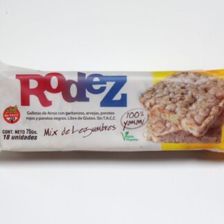RODEZ, galleta de arroz yamani mix legumbres 75g, 12 unidades
