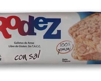 RODEZ, galleta de arroz yamani con sal 75g, 12 unidades
