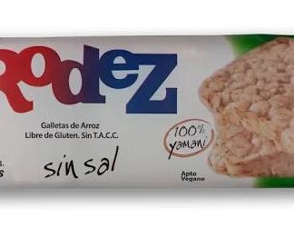 RODEZ, galleta de arroz yamani sin sal 75g, 12 unidades