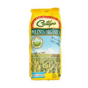 DEL CAMPO, polenta organica paquete de 500g, 20 unidades