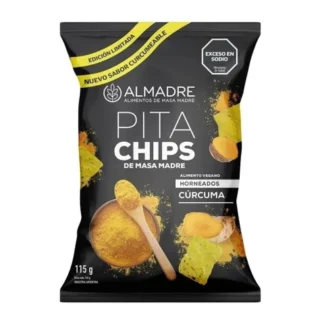 ALMADRE, PITACHIPS cúrcuma, 115g